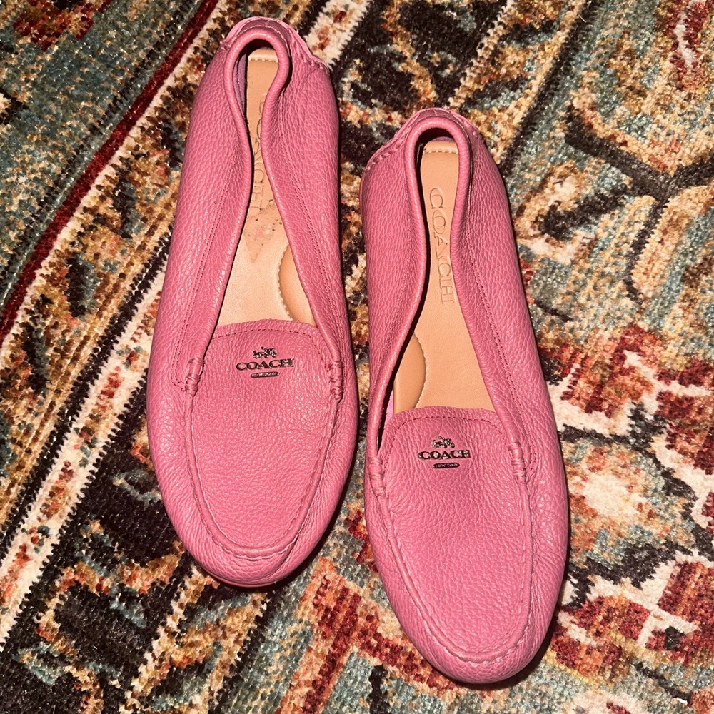 Pink Coach Loafers
